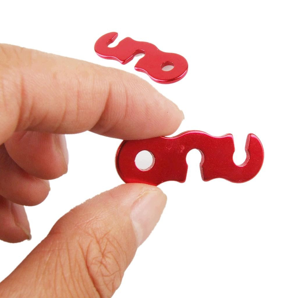 10pcs 5mm Rope Tightener Camping Tent Guy Line Cord Runners Tensioners Packaging status original