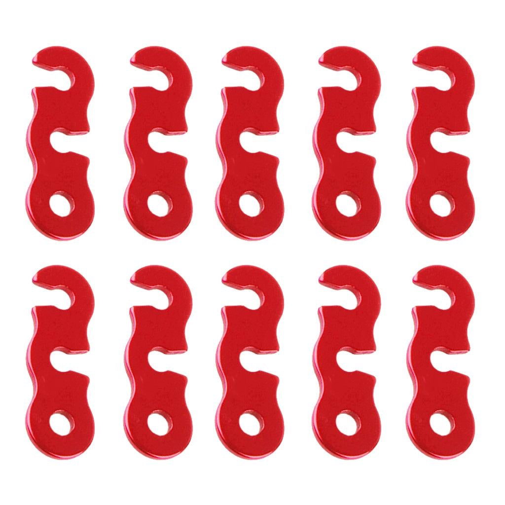 10pcs 5mm Rope Tightener Camping Tent Guy Line Cord Runners Tensioners