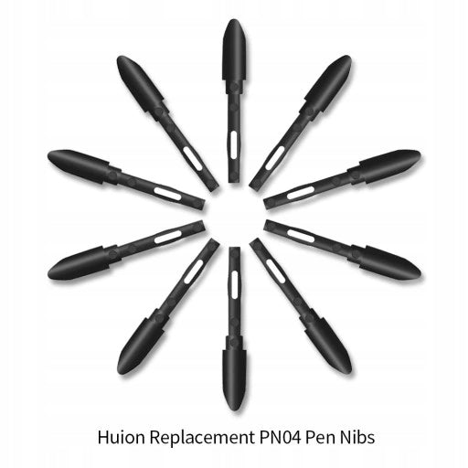 10pcs Huion PN04 Replacement Pen Nibs For Graphic Tablet PW100