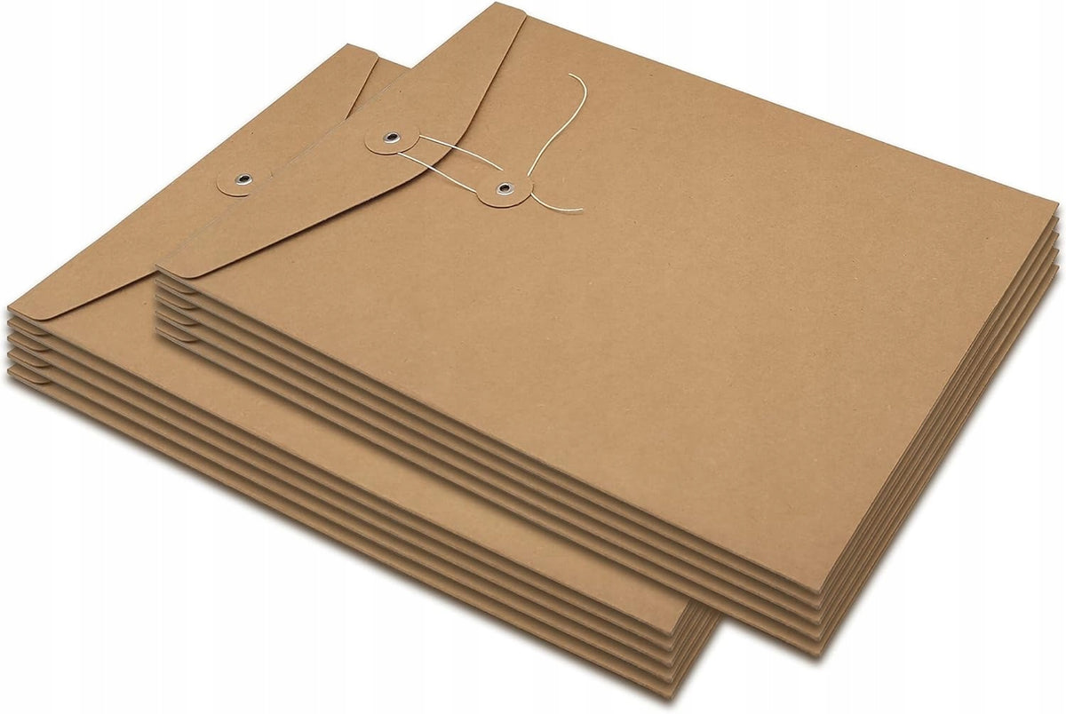 10pcs Large A4 Gussetted Envelopeskraft Paper Document File Folders Brand no brand