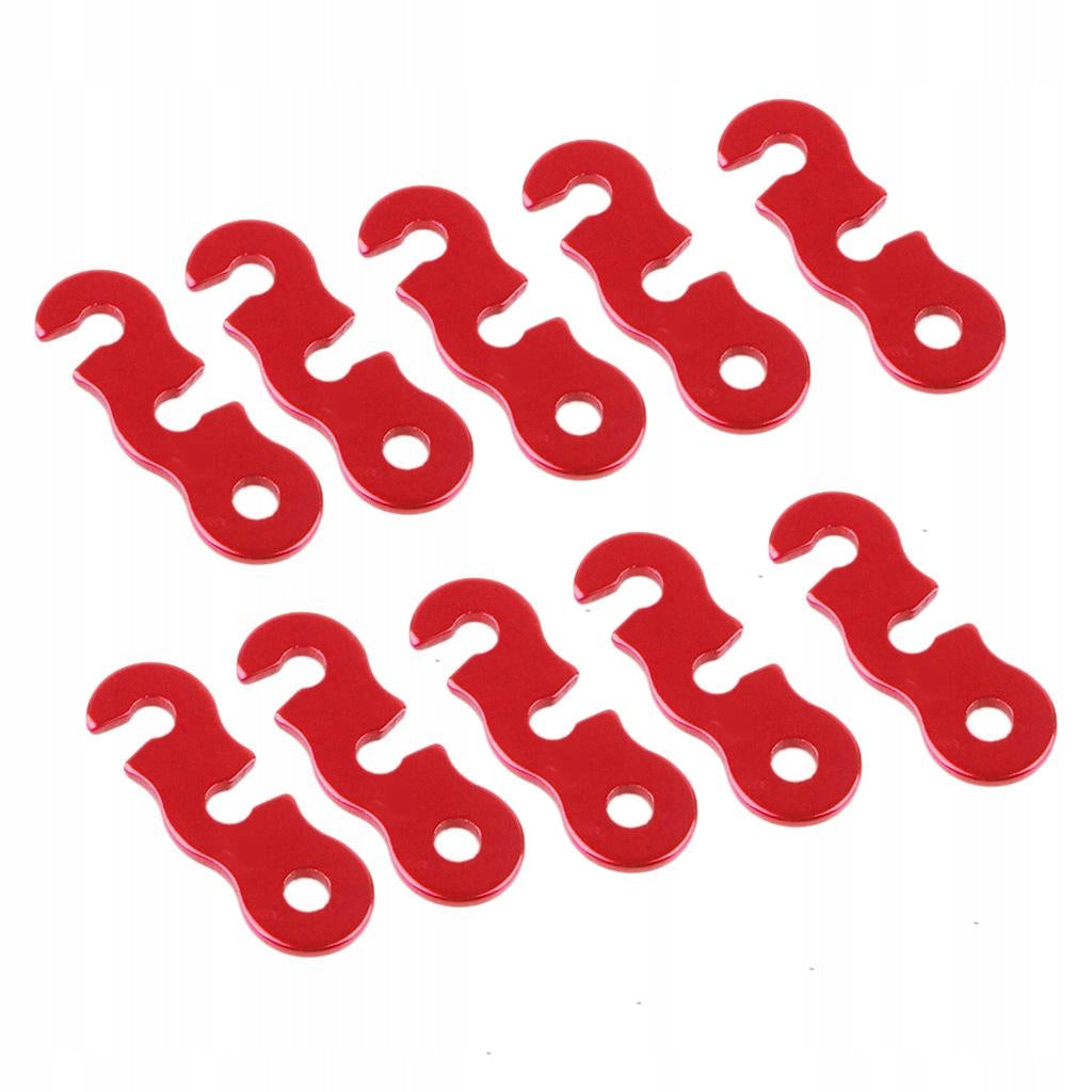 10pcs Metal Rope Tightener Camping Tent Guy Line Cord Runners Tensioners Packaging status original