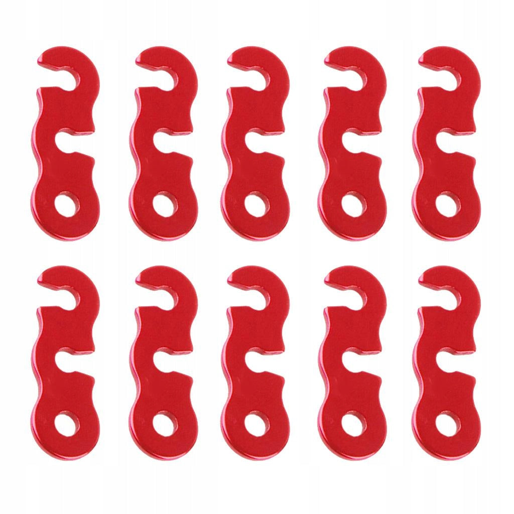 10pcs Metal Rope Tightener Camping Tent Guy Line Cord Runners Tensioners