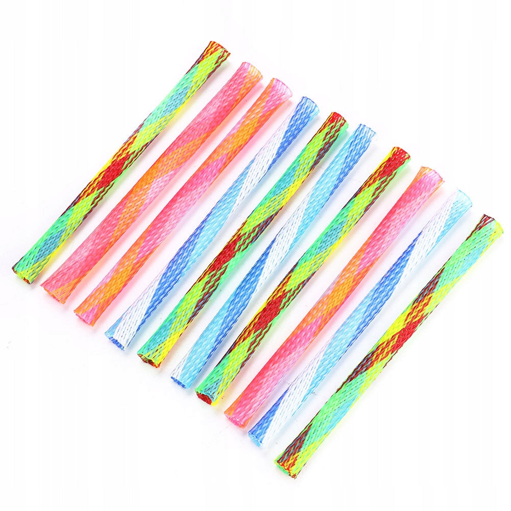 10pcs freely folding spring shape multicolor jumping Y8