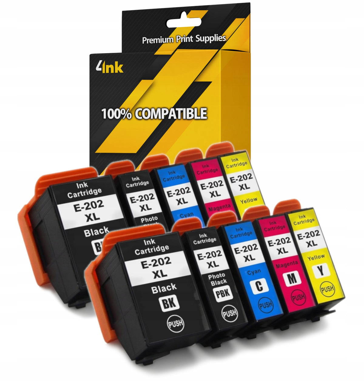 10x 202 XL INKS FOR EPSON XP-6000 XP-6005 XP-6100 XP-6105 PRINTER