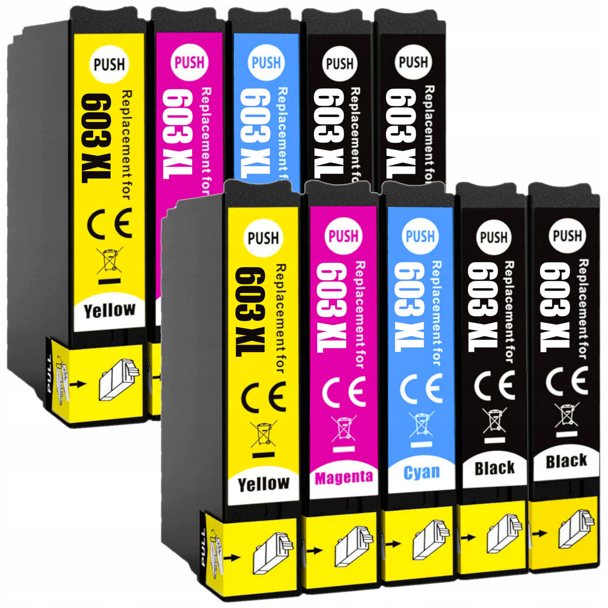 10x 603 XL INKS FOR EPSON XP-3100 XP-3150 XP-3155 XP-2100 XP-2150 XP-2155