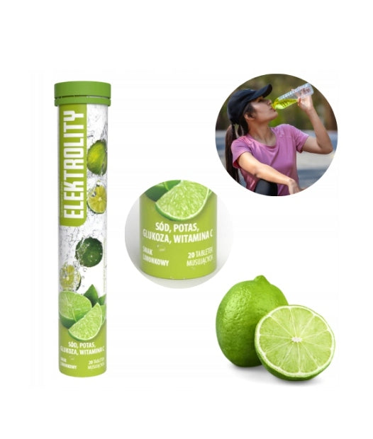 10x Activlab Pharma Electrolyte lime flavour 20 effervescent tablets Manufacturer code FR/386