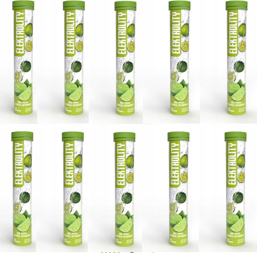 10x Activlab Pharma Electrolyte lime flavour 20 effervescent tablets
