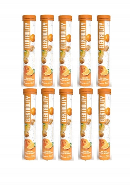 10x Activlab Pharma Electrolyte orange flavour 20 effervescent tablets