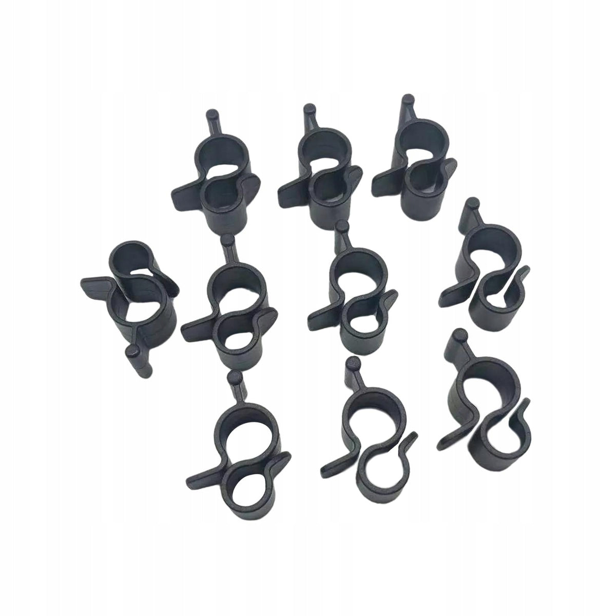 10x Awning Clips Camping Caravan Black Travel Standard Tent Clips Rope Packaging status original