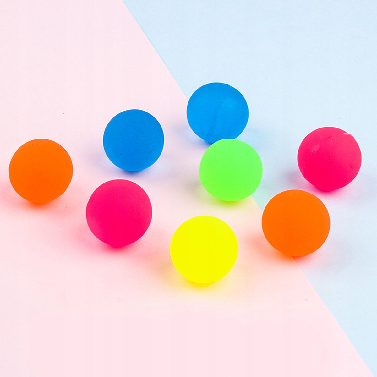 10x BALL RUBBER BALL COLORFUL JUMPING SENSORY 27mm Kid's age 3＋ years