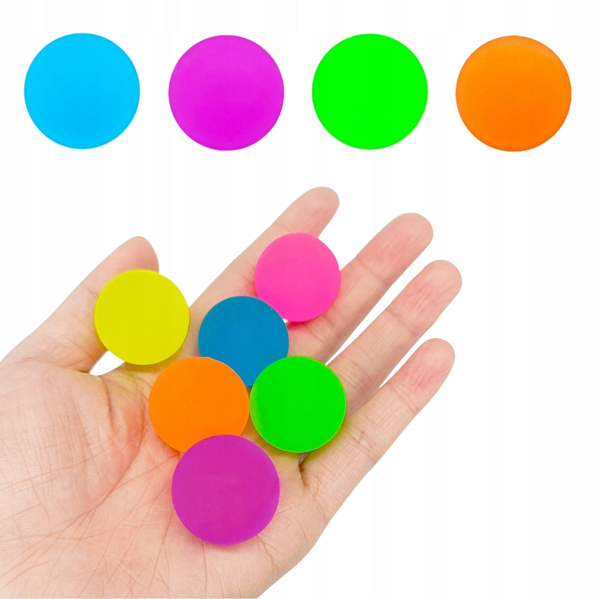 10x BALL RUBBER BALL COLORFUL JUMPING SENSORY 27mm