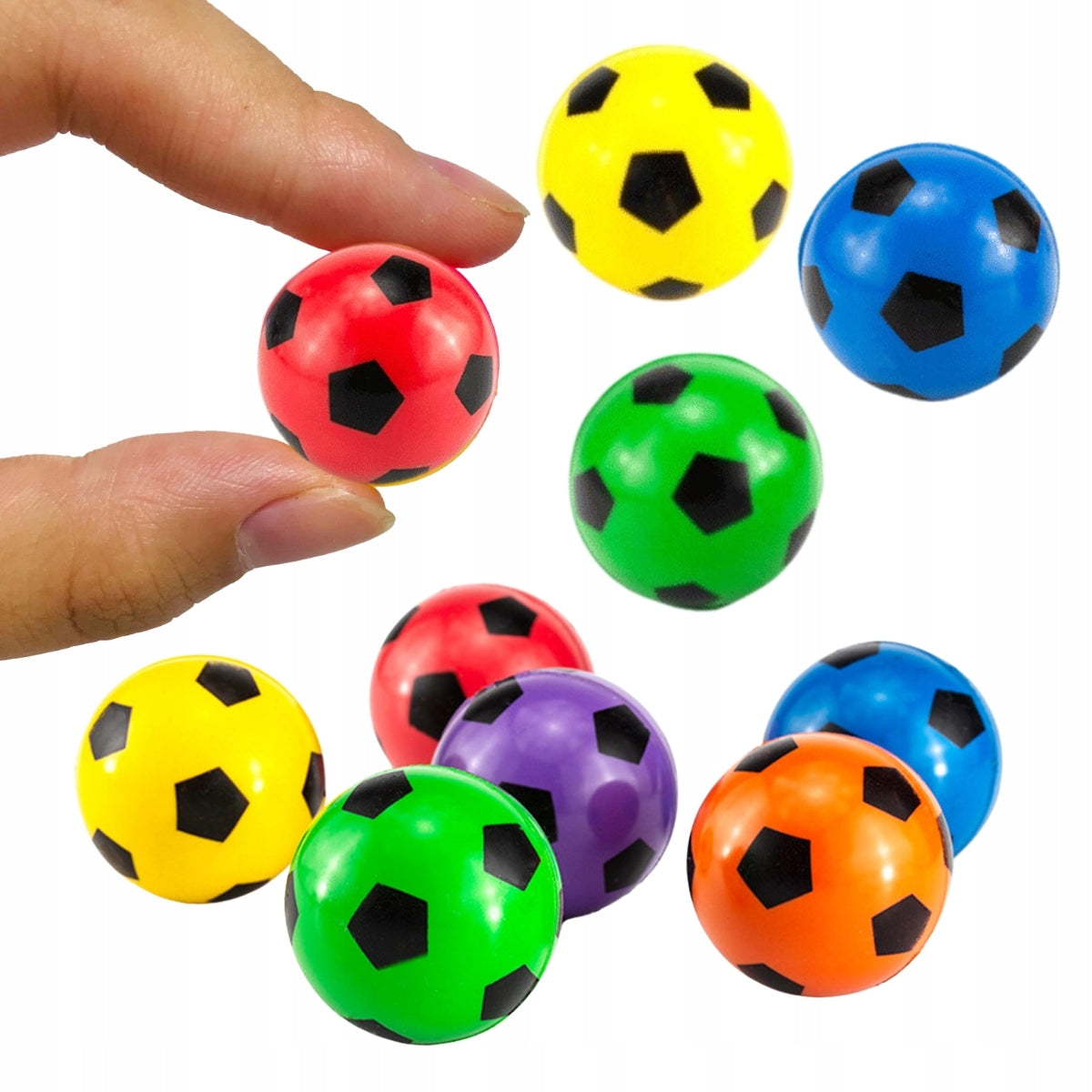 10x BALL RUBBER BALL FOOTBALL JUMPING SENSORY 27mm