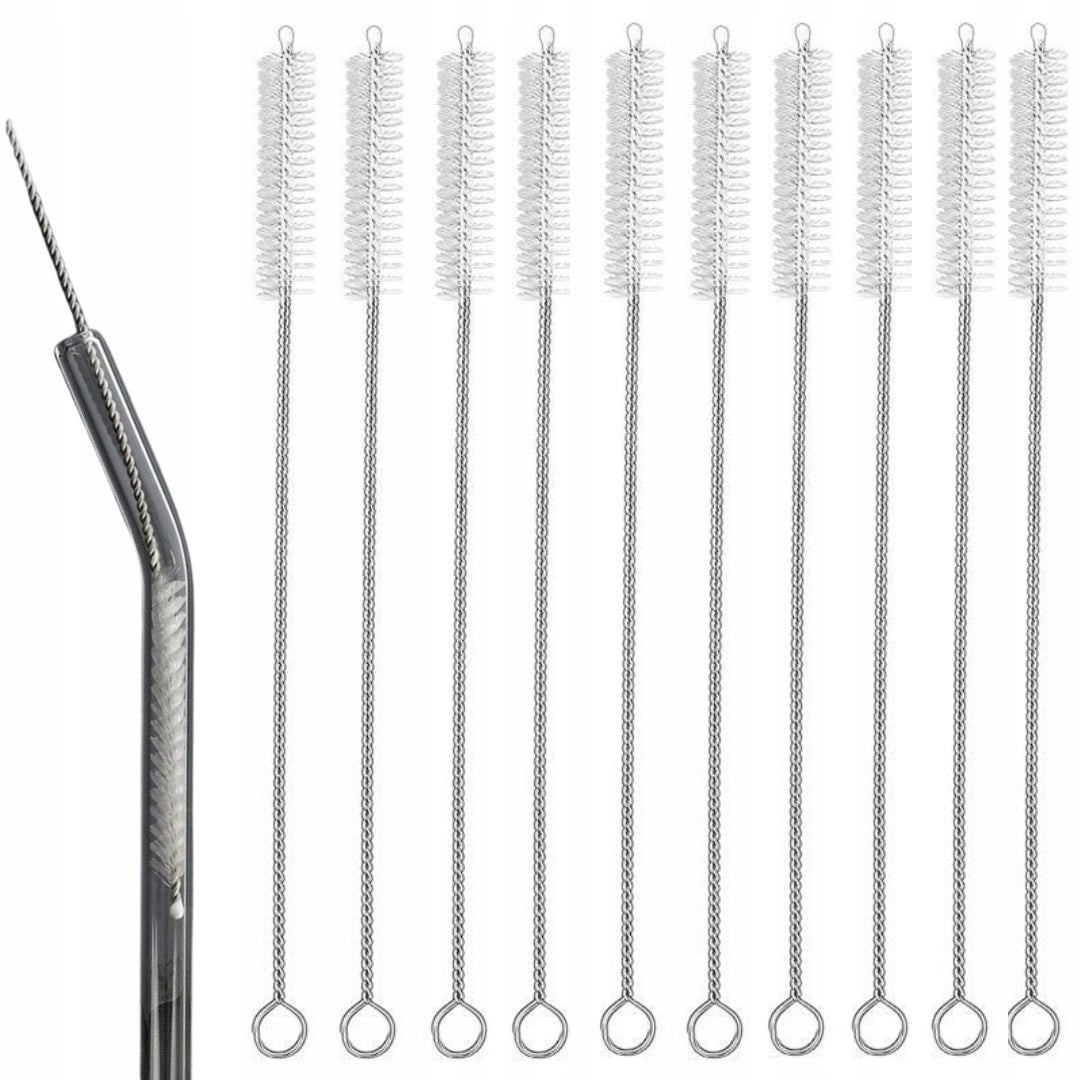10x BRUSH CLEANER CUTTER FOR CLEANING TUBES STRAWS COFFEE MACHINES 24CM