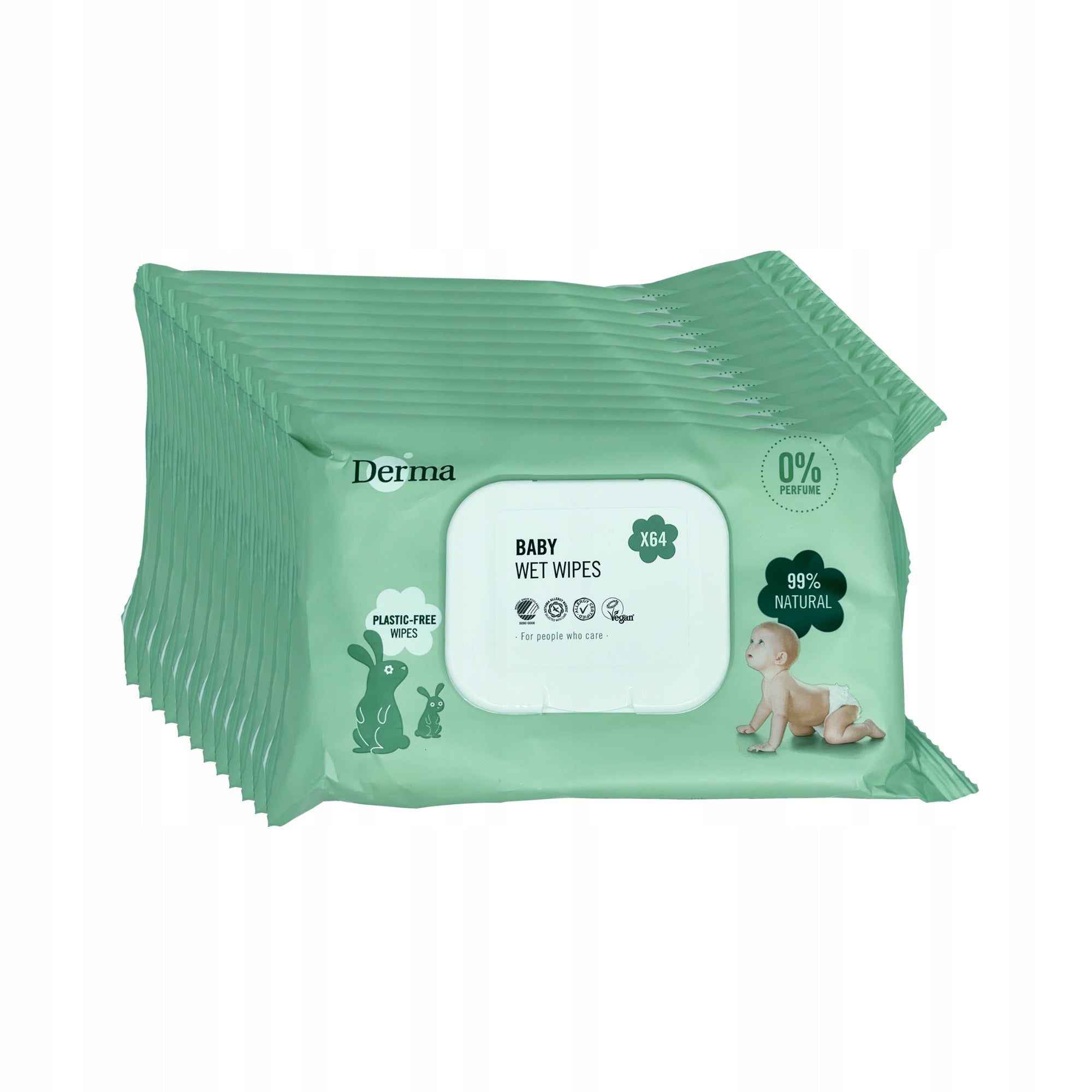 10x DERMA ECO BABY NATURAL WET WIPES