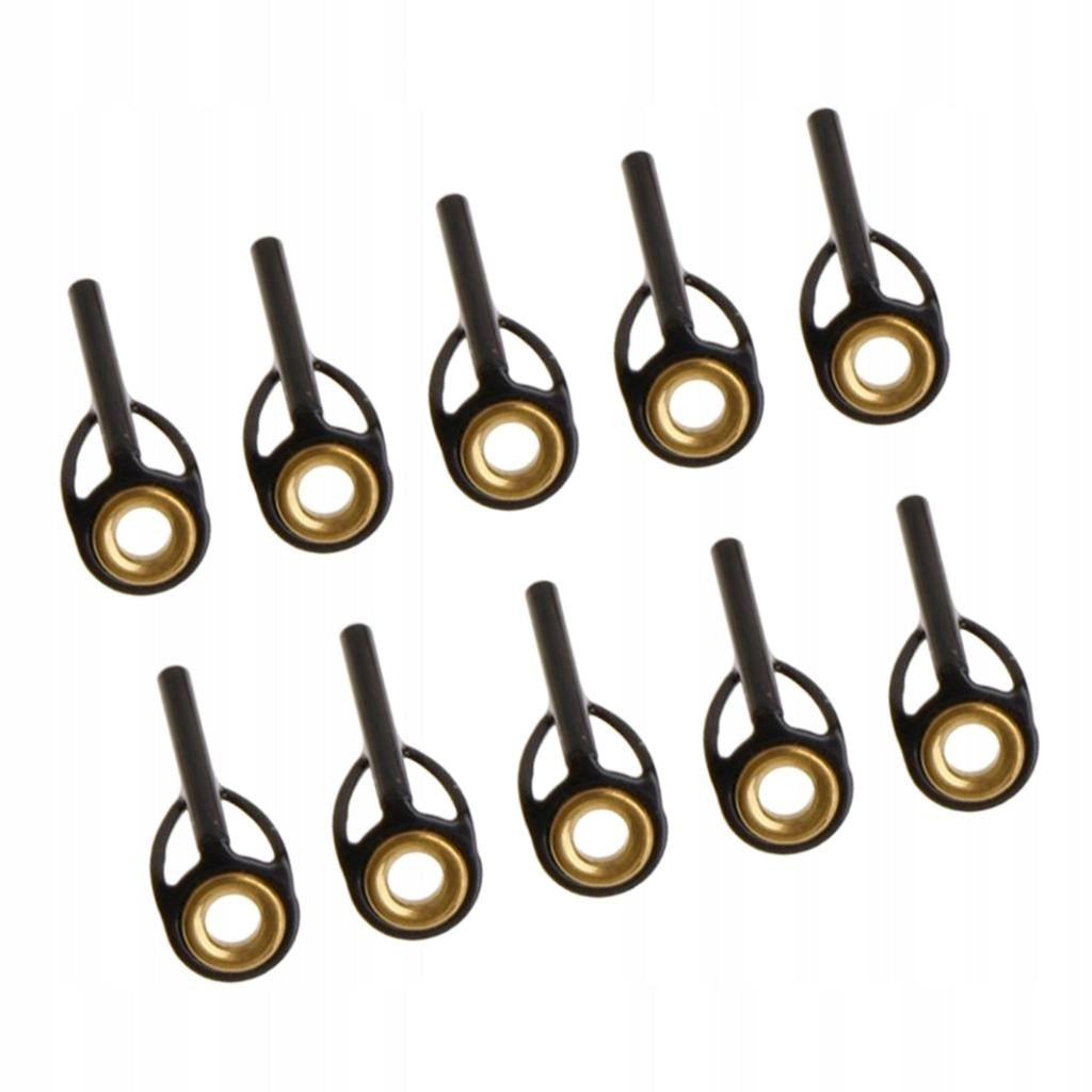 10x Durable Rod Guides Saltwater Wear resistant Tip Rings Eyes Black, 1.3mm Manufacturer code Does not apply