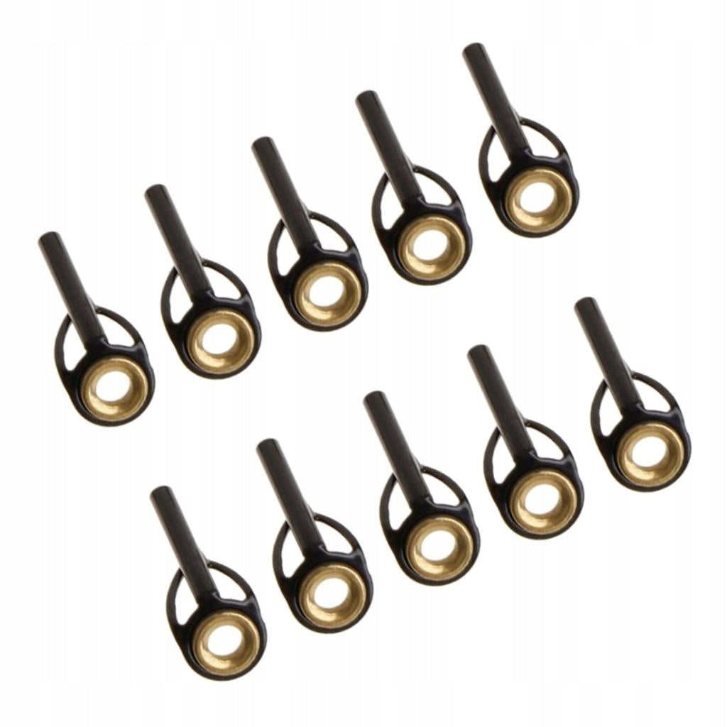 10x Durable Rod Guides Saltwater Wear resistant Tip Rings Eyes Black, 1.4mm Manufacturer code Hellery-66021270