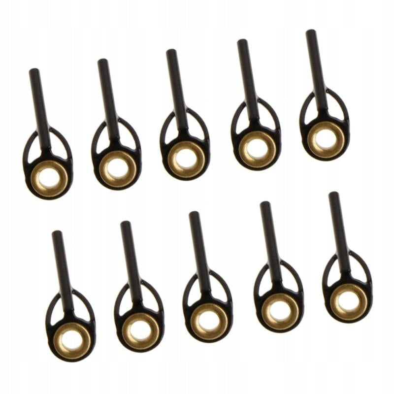 10x Durable Rod Guides Saltwater Wear resistant Tip Rings Eyes Black, 1.6mm Manufacturer code Hellery-66021272
