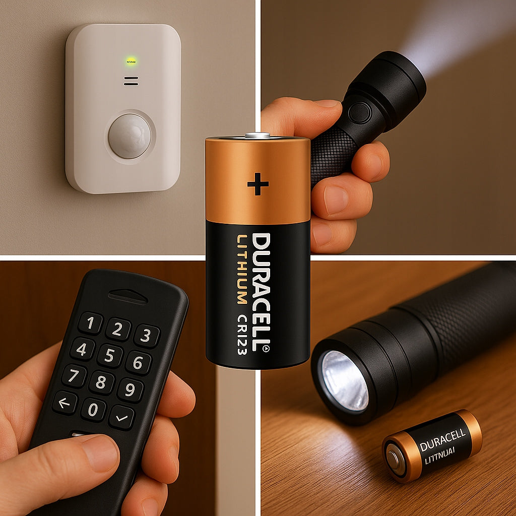10x Duracell 123 - 3V lithium battery for camera, flashlight and sensor Packaging status original