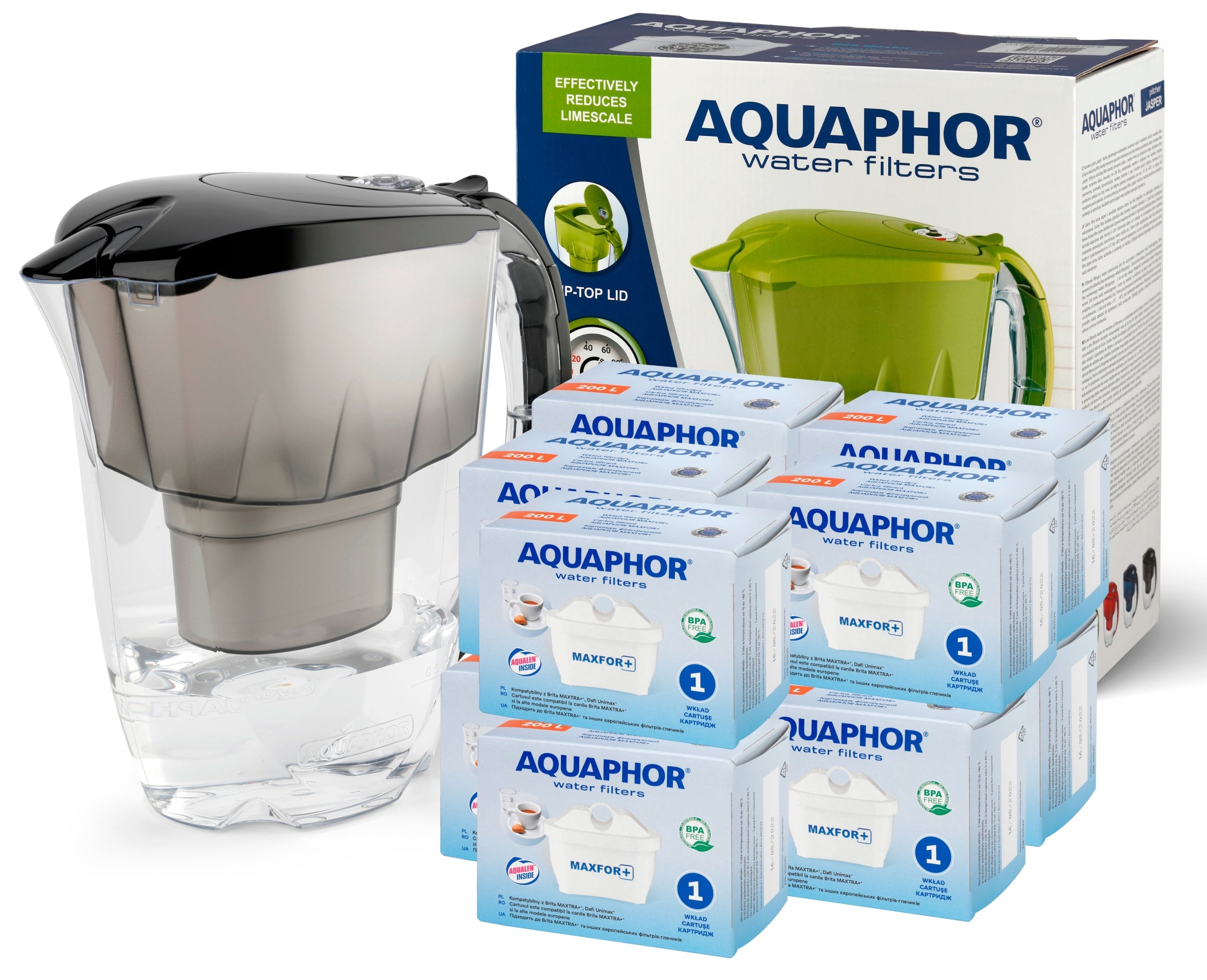 10x FILTER CARTRIDGE AQUAPHOR B25 MAXFOR+ | UP TO 200L | JASPER FREEBIE
