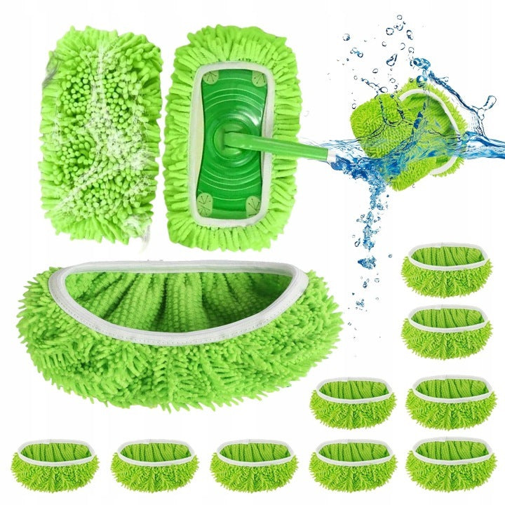 10x FLAT MOP CARTRIDGE MICROFIBER STOCK HOME CLEANING CLOTH Packaging status original