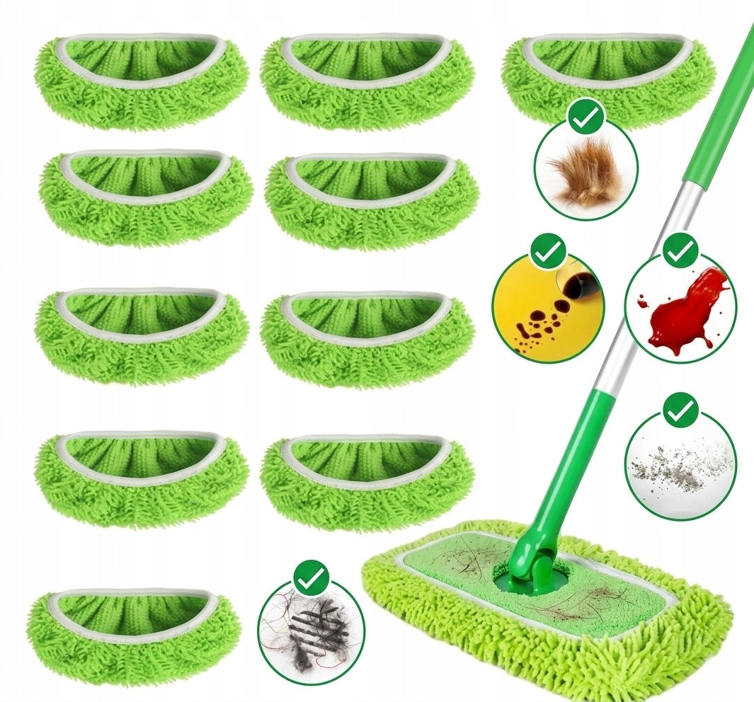 10x FLAT MOP CARTRIDGE MICROFIBER STOCK HOME CLEANING CLOTH
