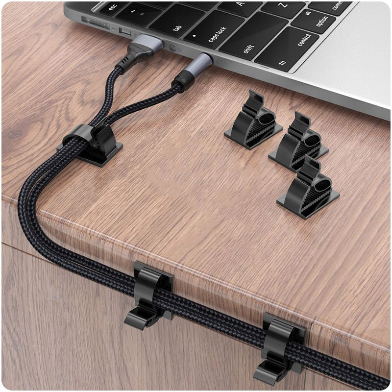 10x HANDLE CLIP ORGANIZER for CABLES 6mm SET Brand Phoneo