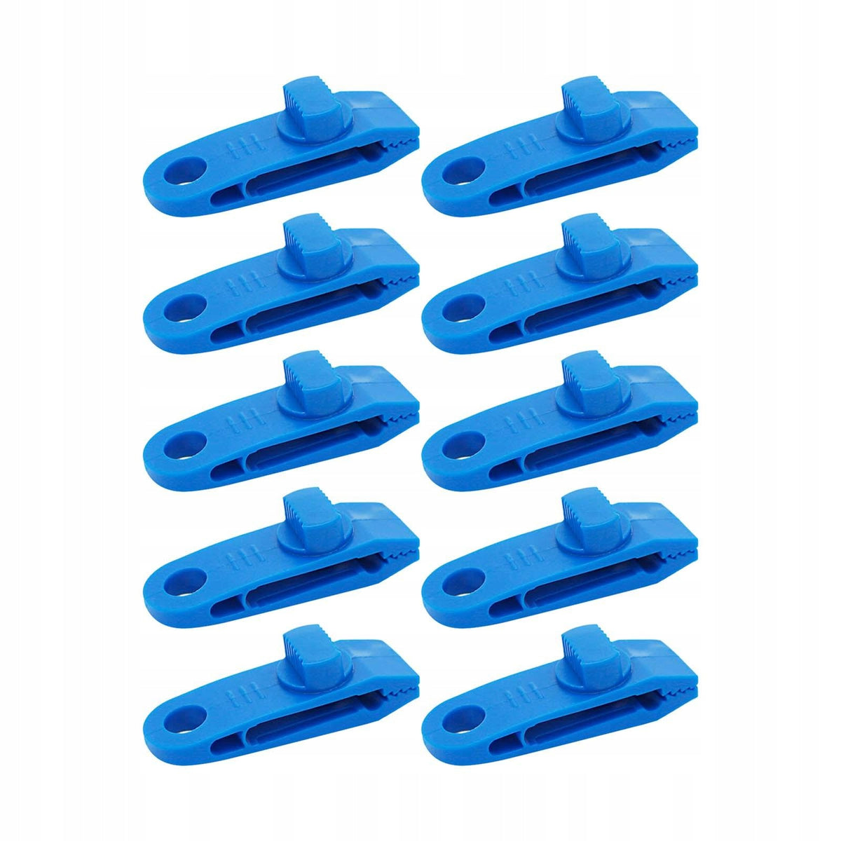 10x Heavy Duty Tent Tarp Clips Practical Multipurpose Tarp Clamps Tent Blue