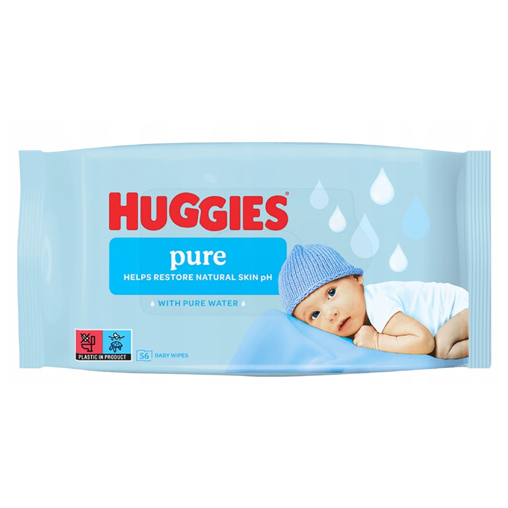 10x Huggies Pure Wet Wipes Delicate 56 Pcs Brand no brand
