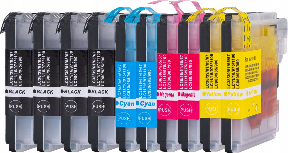 10x INK FOR BROTHER LC1000 LC970 DCP135c DCP150c