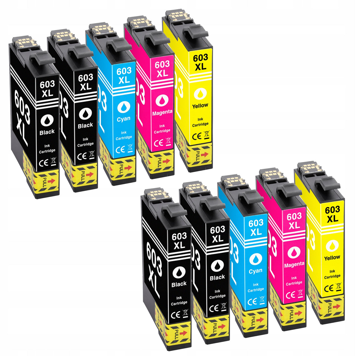 10x Inks 603 FOR EPSON WF-2810 DWF XP-3150 XP-2150 Manufacturer code tusz-do-drukarki-EPSON-WF-XP-603xl-603-xl