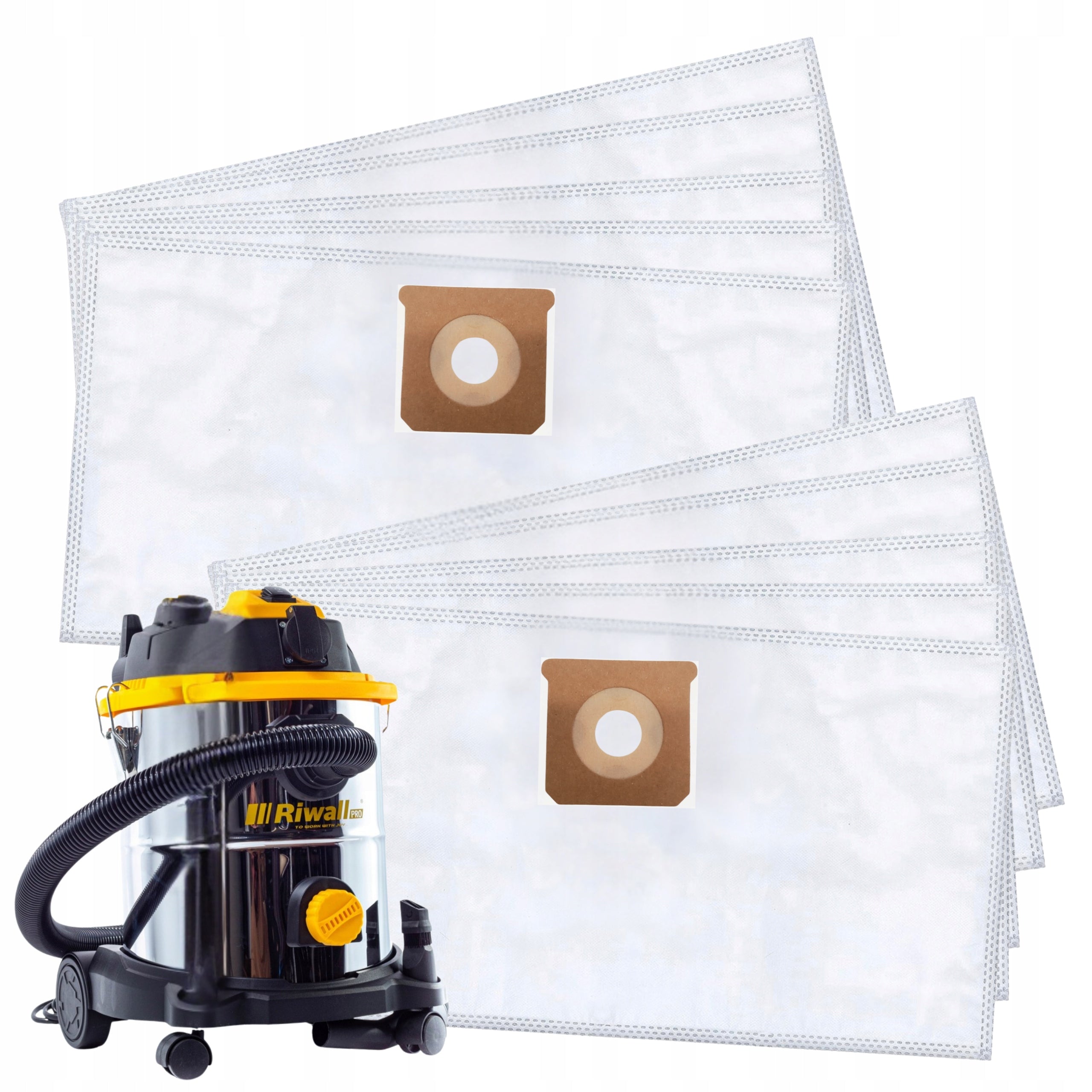 10x LARGE SYNTHETIC BAGS FOR RIWALL ZYGA2 ZYGA 3200 2.0 FOR DUST GYPSUM 20L