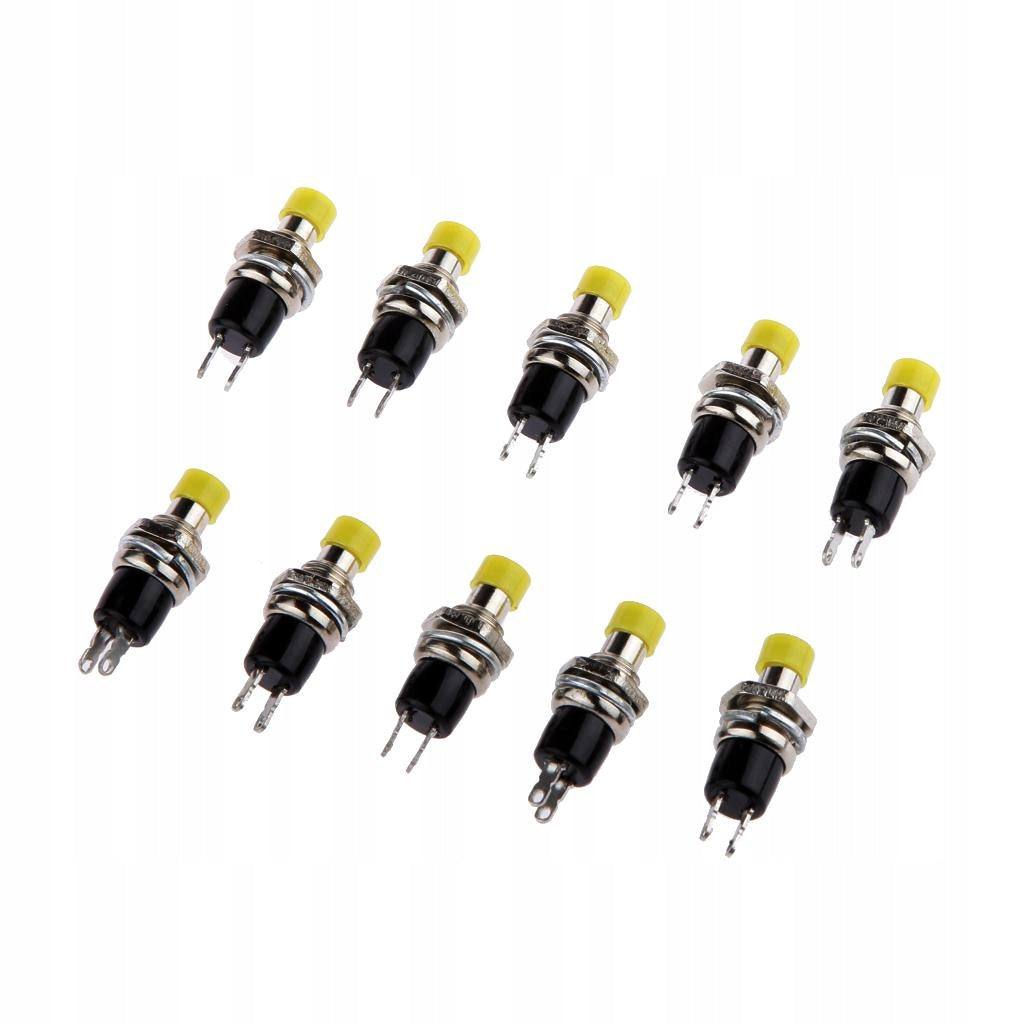 10x Lockless Push Button Switch Momentary for Yellow Brand no brand