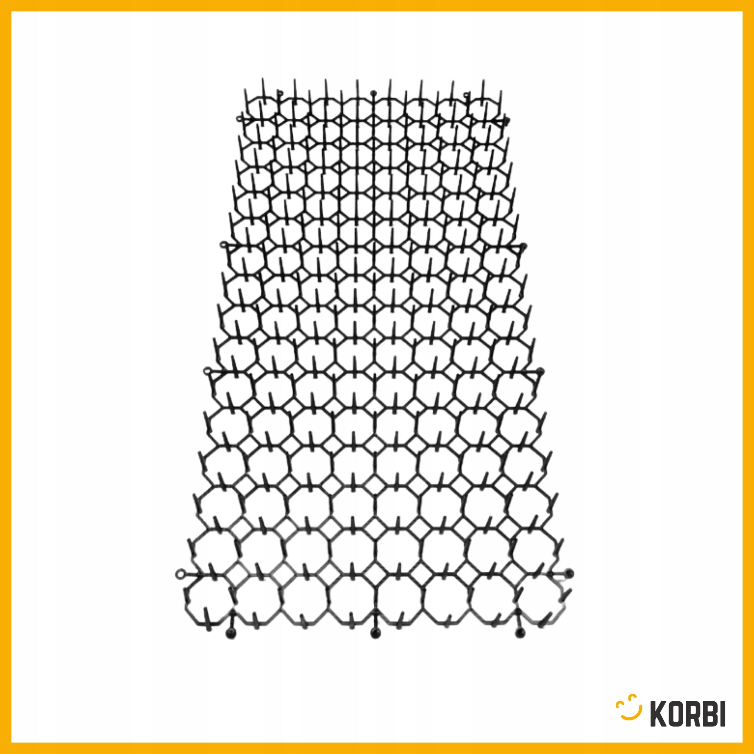 10x MAT WITH SPIKES REPELLENT CATS BARBED DOGS SAFE 20x40 cm Packaging status original