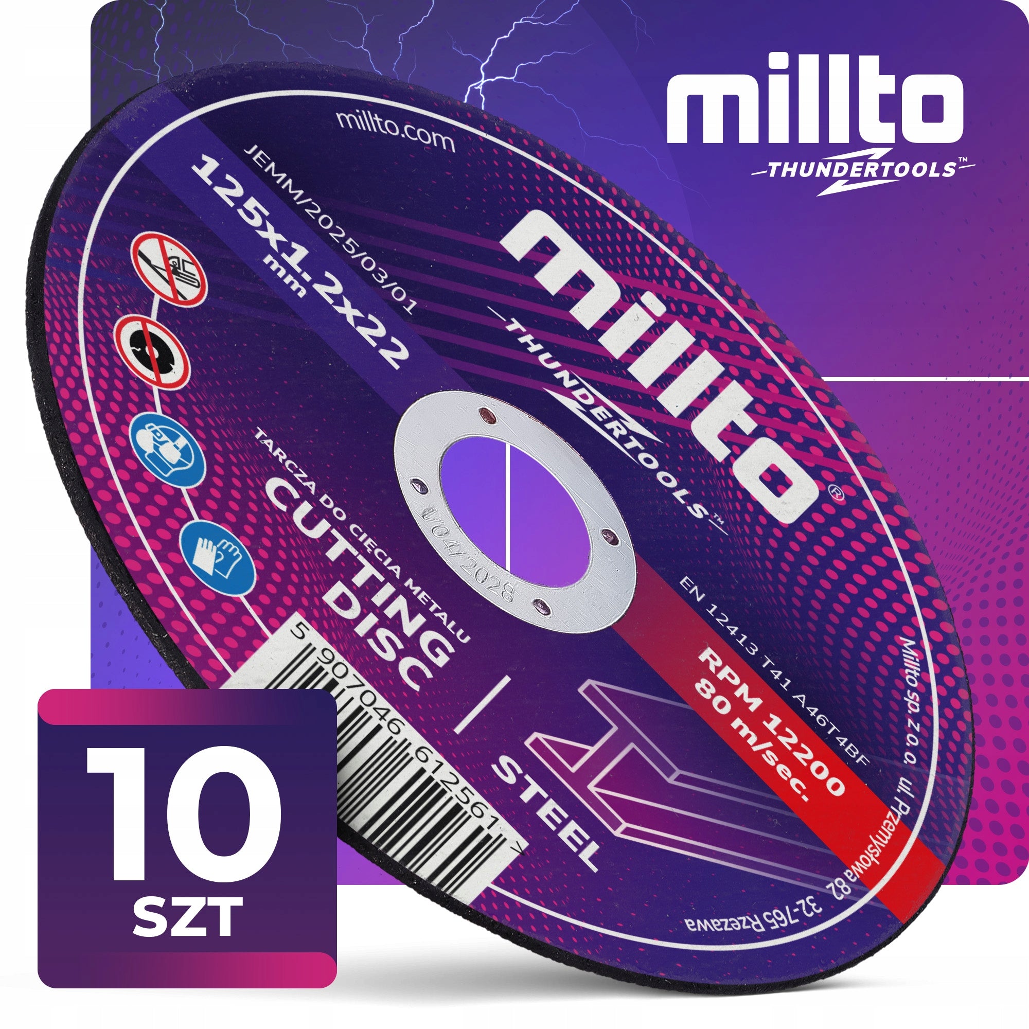 10x METAL CUTTING DISC 125x1,2 Stainless Steel INOX ALUMNIUM SHEET METAL IF-M Packaging status original