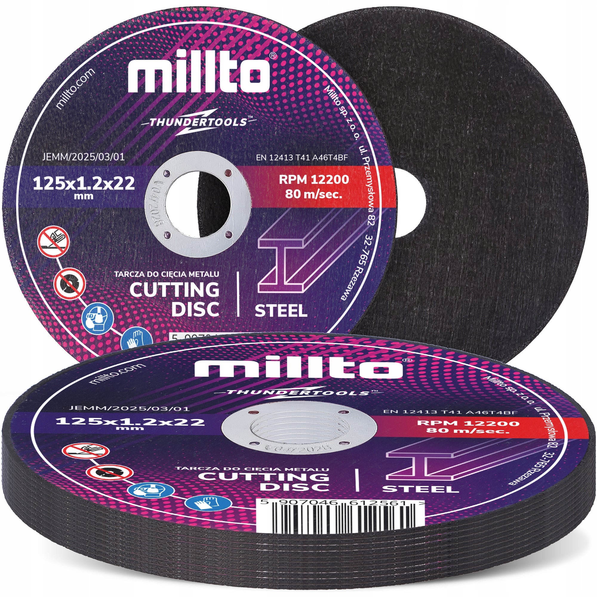 10x METAL CUTTING DISC 125x1,2 Stainless Steel INOX ALUMNIUM SHEET METAL IF-M