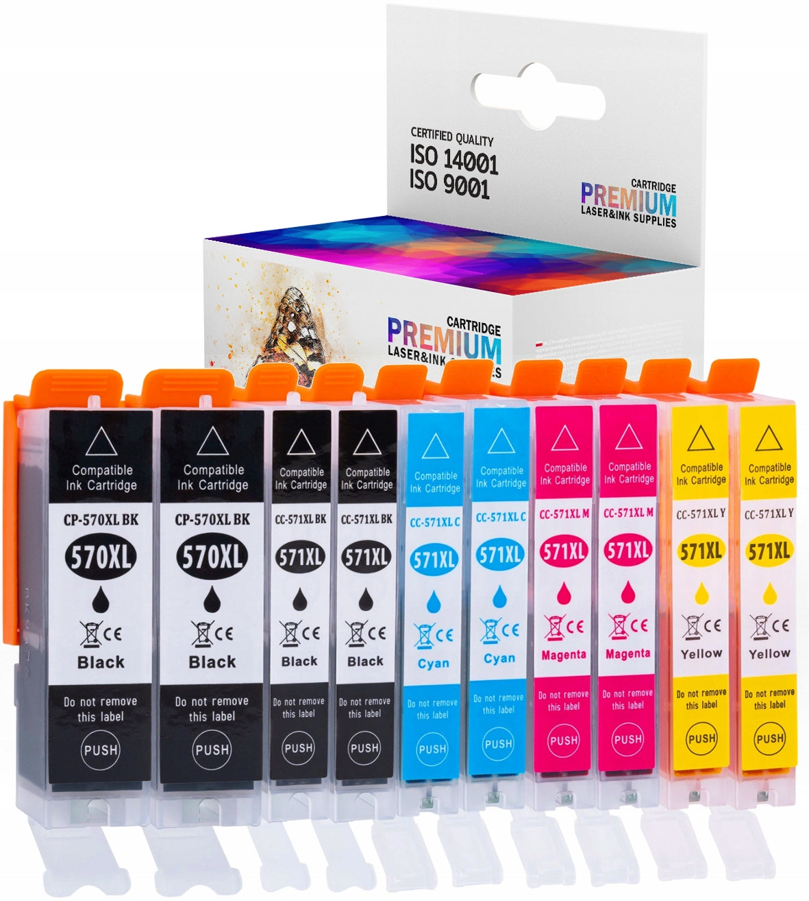 10x NEW INKS FOR CANON PIXMA MG 5750 XL PRINTER