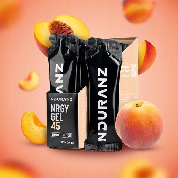 10x NRGY GEL 45 NDURANZ 75G PEACH LIMITED Packaging status original