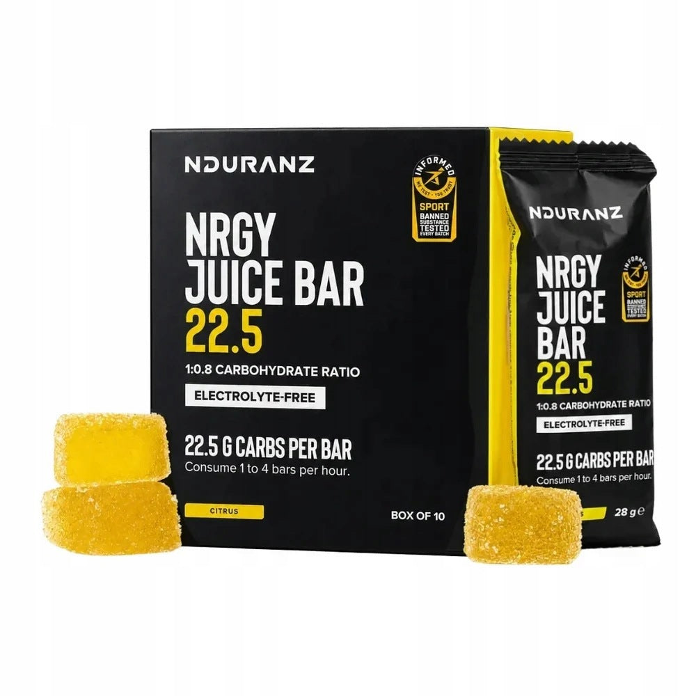 10x NRGY JUICE BAR 22,5 NDURANZ LEMON 28g