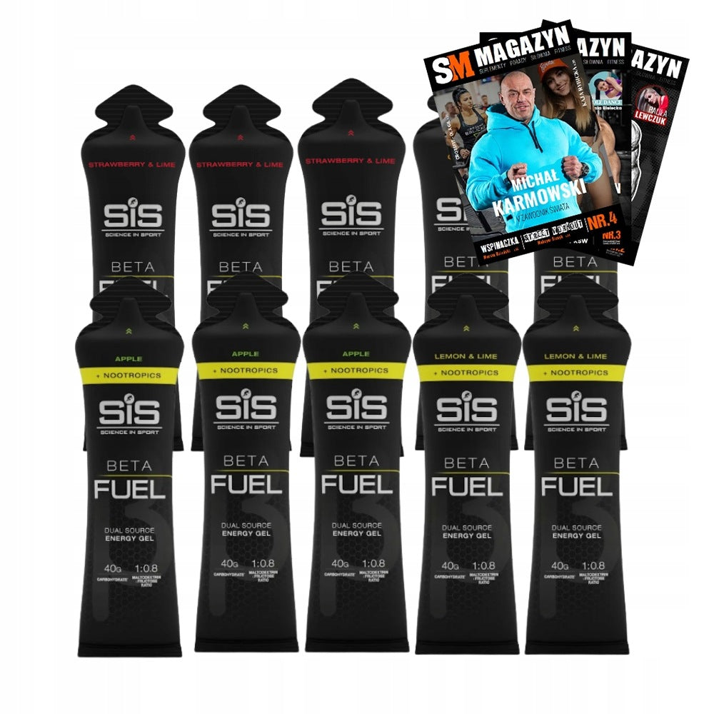 10x SIS ENERGY GEL 60ml BETA FUEL + BETA FUEL NOOTROPICS | 4 TYPES