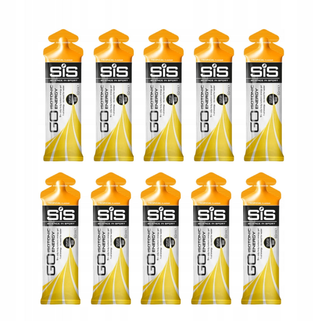 10x SIS isotonic energy gel 60ml tropical energy gel tropical