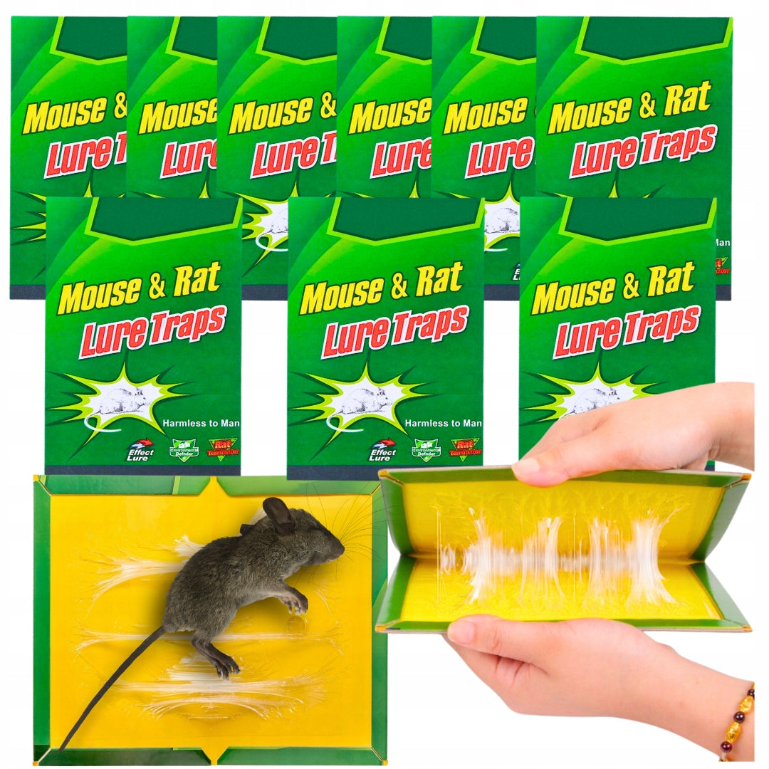 10x STRONG MOUSE STICK TRAP GLUE PAW RATS MOUSETRAP DERATIZATION Packaging status original