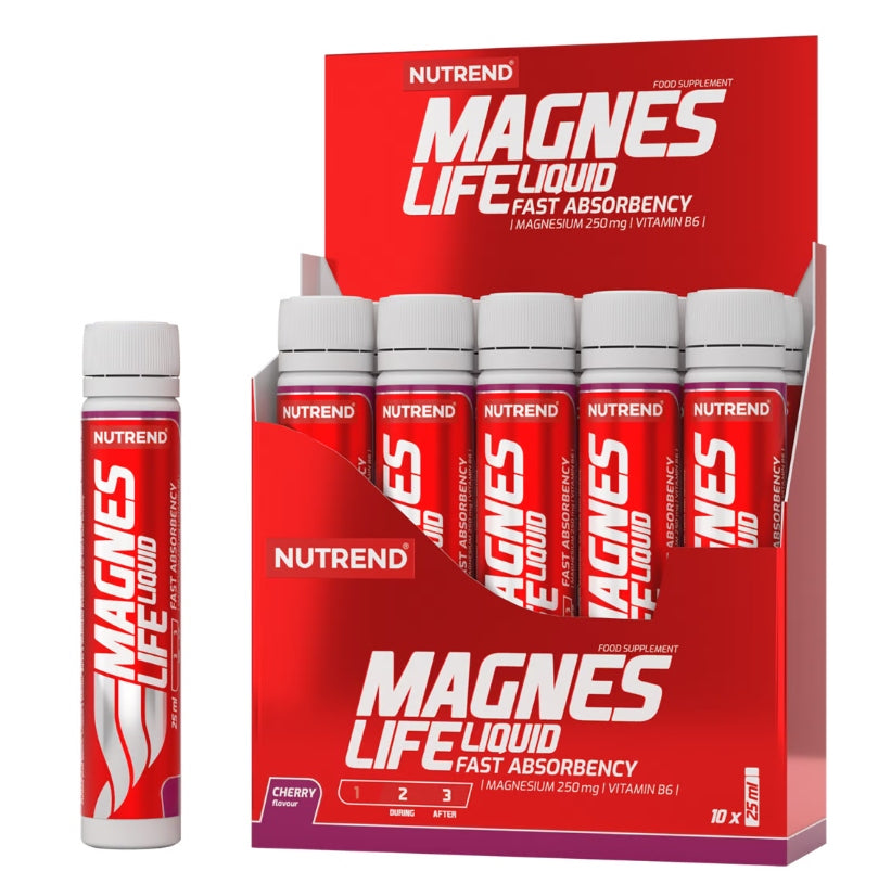10x Set of Vitamin B6 Liquid Nutrend Magneslife Cherry Shrinks 25 ml