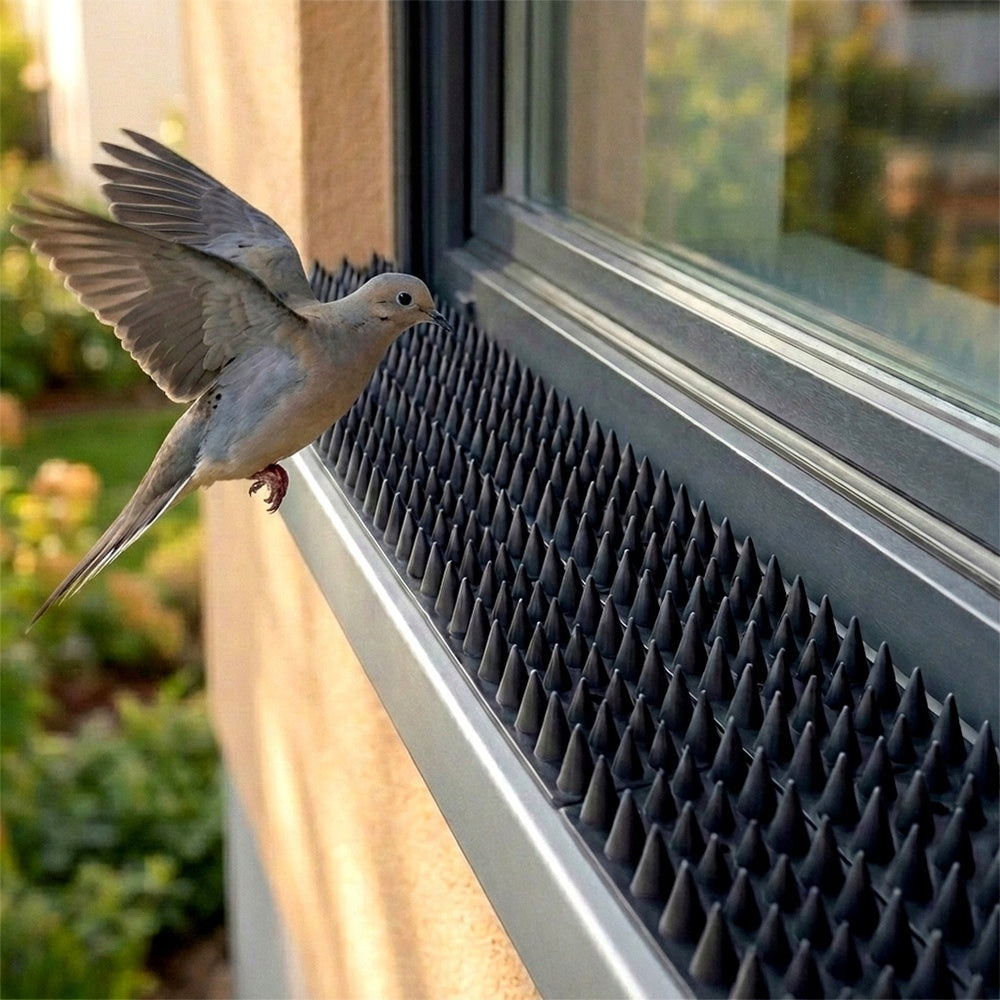 10x Spikes for BIRDS pigeon cats against birds plastic black 500 cm Packaging status original