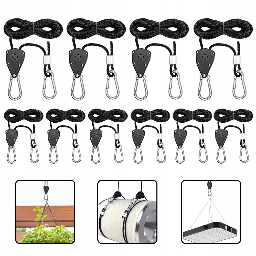 10x TENSION CABLE BLOCK RATTLE TENT CAMPING 68KG