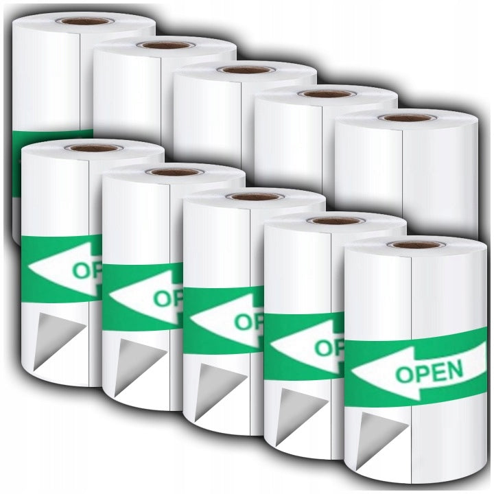 10x THERMAL PAPER SELF ADHESIVE ROLLS FOR PRINTER PRINTING