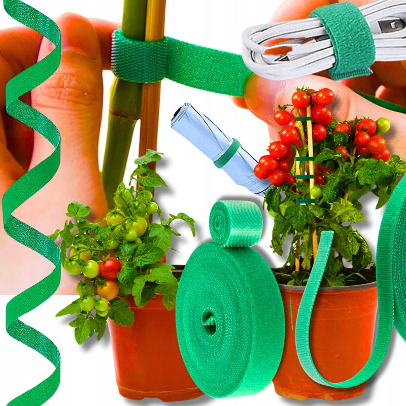 10x VELCRO TAPE FOR TOMATO FLOWERS BINDING PLANT BUSHES TREES CABLES Packaging status original