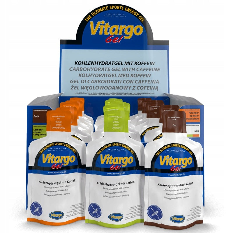 10x Vitargo energy gel mix of flavors ORIGINAL SWEDEN