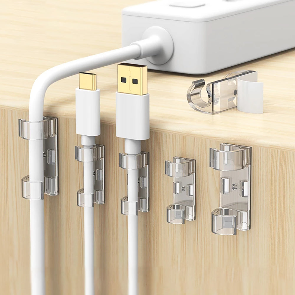 10x WIRE CABLE ORGANIZER CLIP HOLDER SELF ADHESIVE HOOK Manufacturer code KZ-D58-TSP
