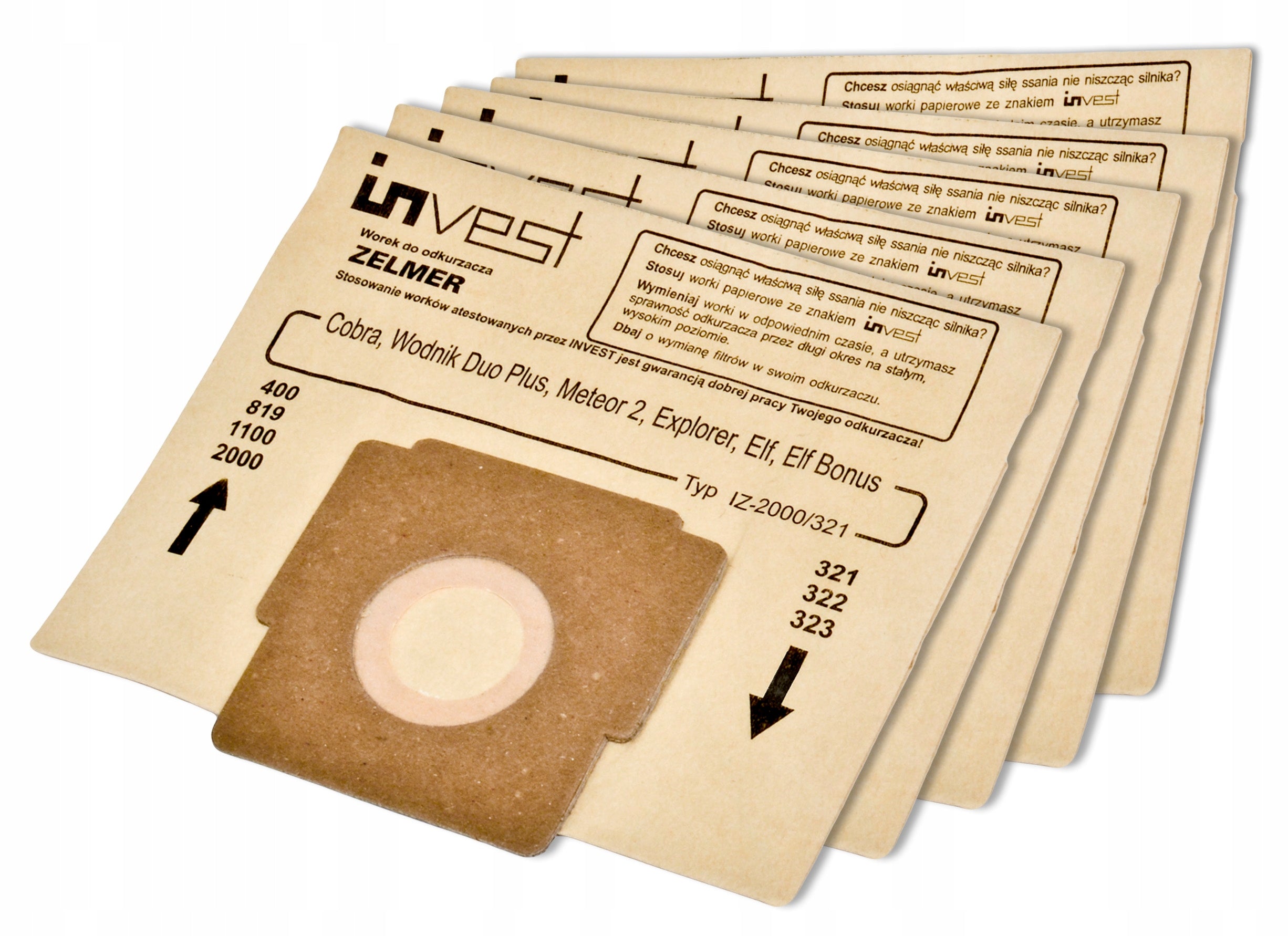10x ZELMER ODYSSEY ELF 2 ELF 3 BONUS METEOR 2 COBRA VACUUM CLEANER BAGS Vacuum cleaner brand Zelmer