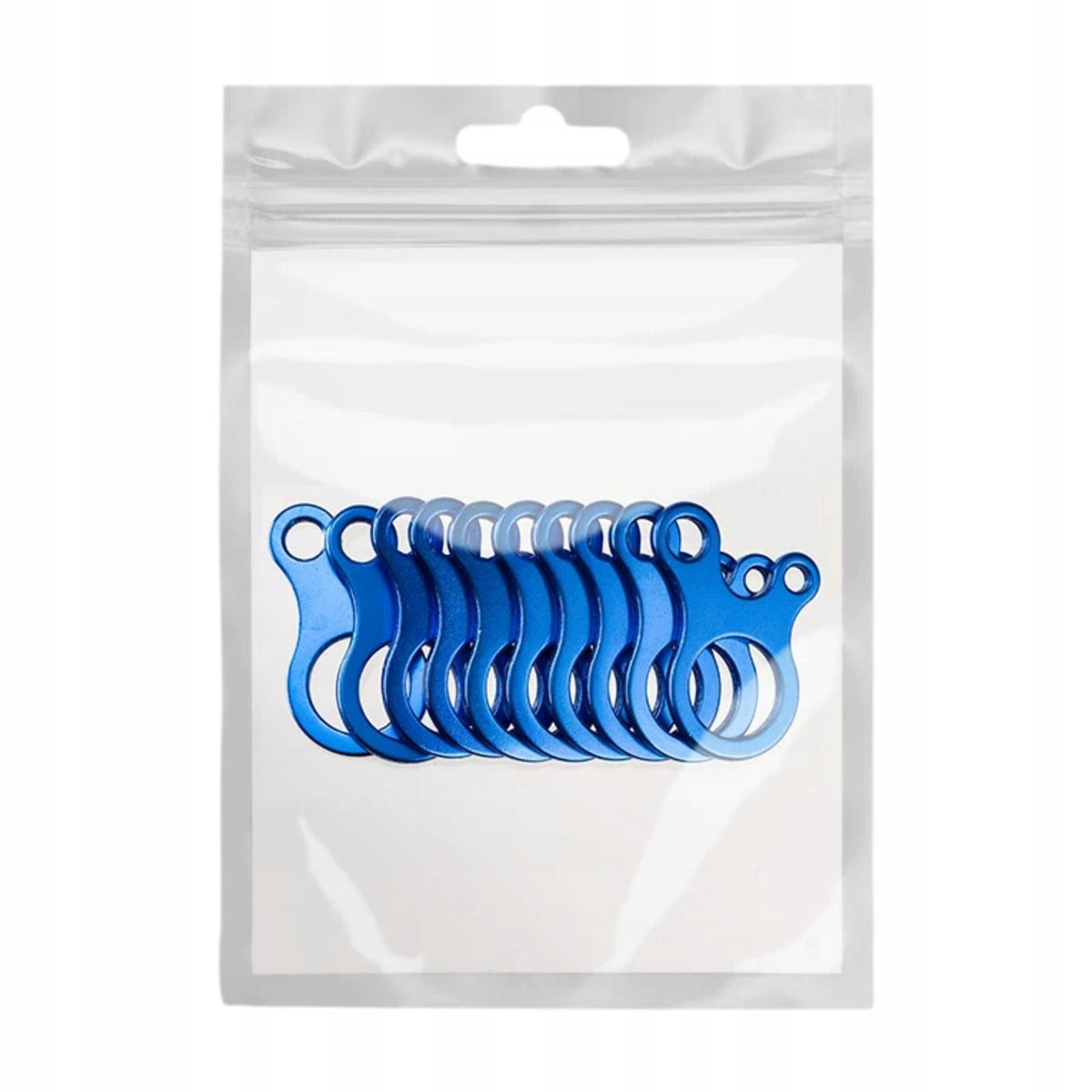 10x guyline Tensioners Tent Rope Tightener Easy to Installation Cord Blue Packaging status original
